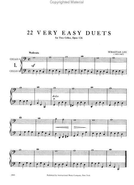 22 Very Easy Duets, Opus 126